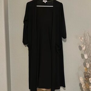LulaRoe Sarah Duster cardigan black